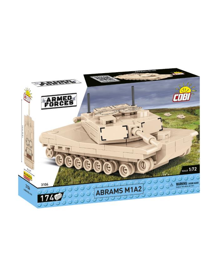 COBI 3106 Armed Forces Czołg Abrams M1A2 174 kl. główny