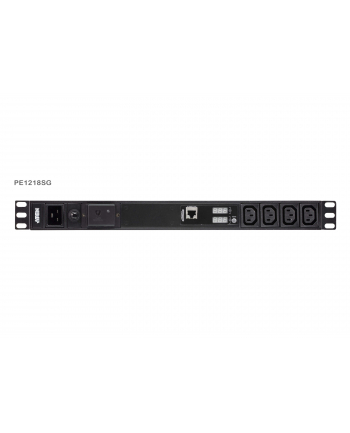 Aten Seria podstawowa PDU 1U z pomiarem i ochroną przeciwprzepięciową PE1218SG PE1218SG-AT-G (PE1218SGATG) nr 1