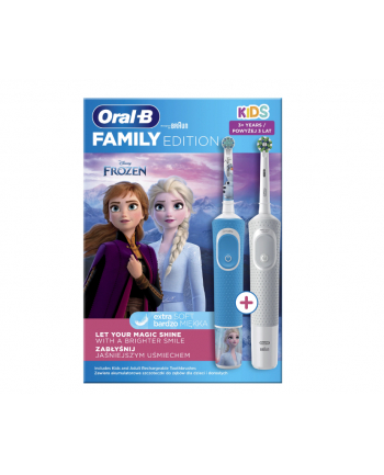 Oral-B D100 Kids Frozen Niebieska + D103 Biała FRD103