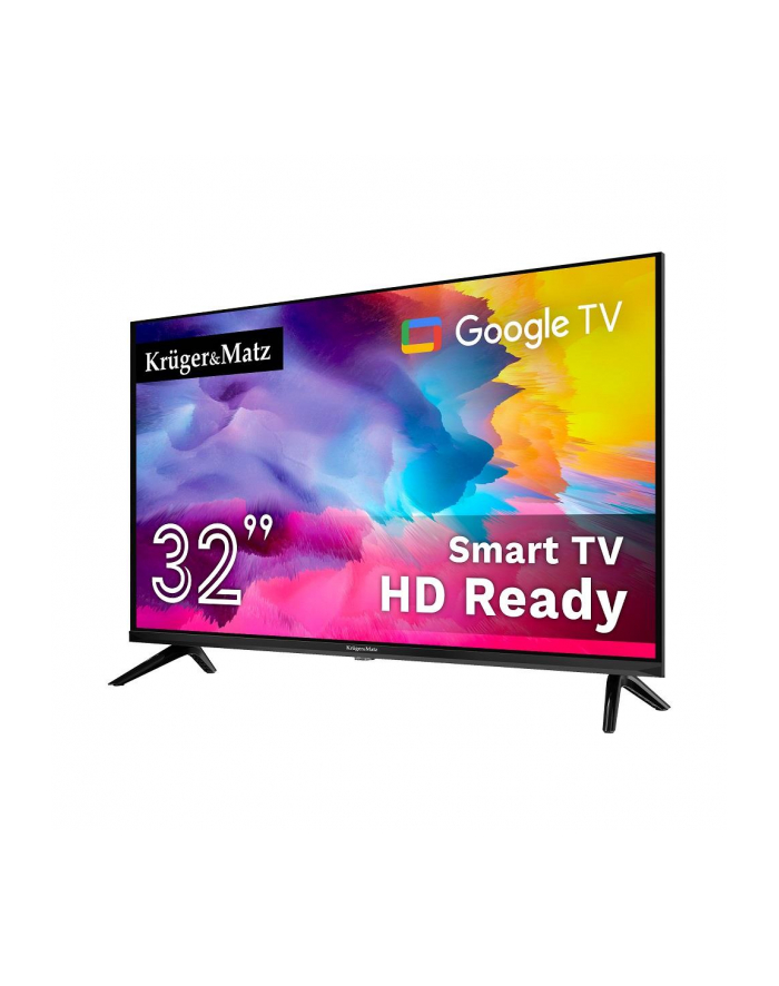 Telewizor Kruger'Matz 32'' HD Google TV, DVB-T2/S2/T/C H.265 HEVC główny