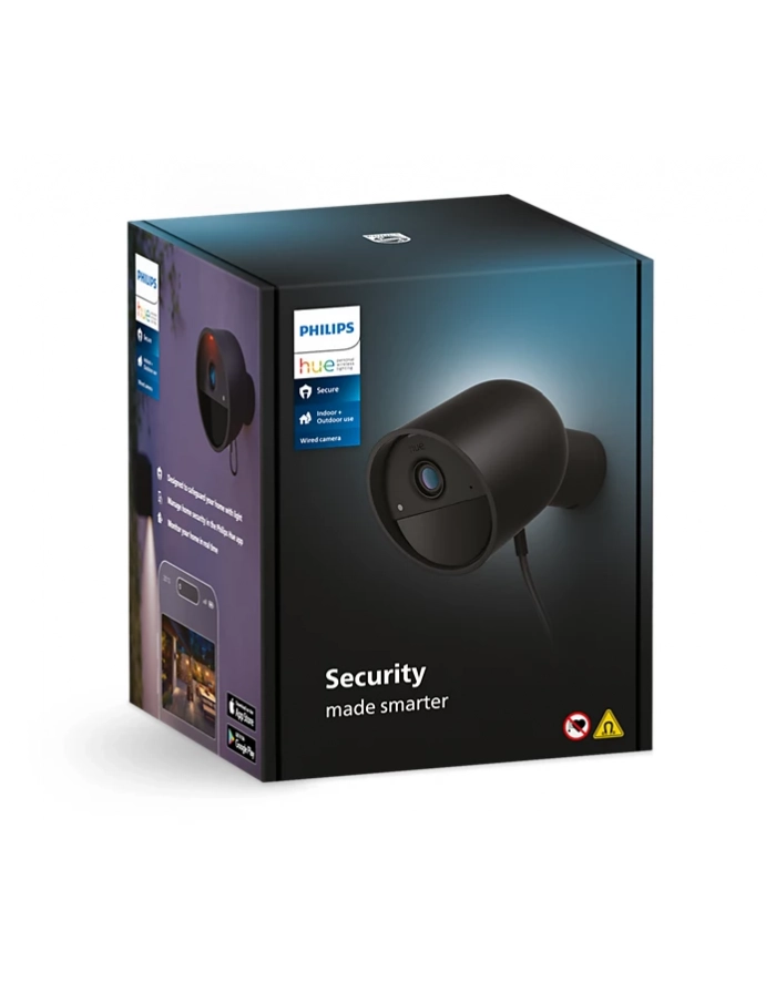 Kamera IP wewnętrzna PHILIPS HUE Secure przewodowa czarna (929003562502) główny