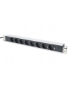 digitus Listwa zasilająca PDU 19''; Rack, 8x gniazdo schuko,20m, 1x wtyk unischuko, 16A, aluminiowa - nr 19
