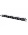 digitus Listwa zasilająca PDU 19''; Rack, 8x gniazdo schuko,20m, 1x wtyk unischuko, 16A, aluminiowa - nr 7
