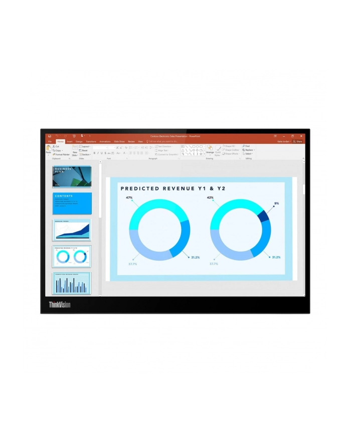LENOVO ThinkVision M14d 14inch QHD 16:10 IPS 300nits 2xUSB-C DP ACTIV (P) główny