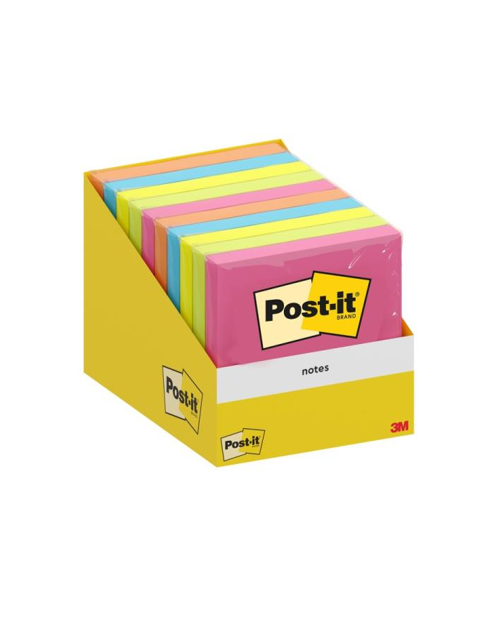 pbs connect Karteczki samoprzylepne POST-IT, 76x76mm, 1x100 kart., mix kolorów p10 główny
