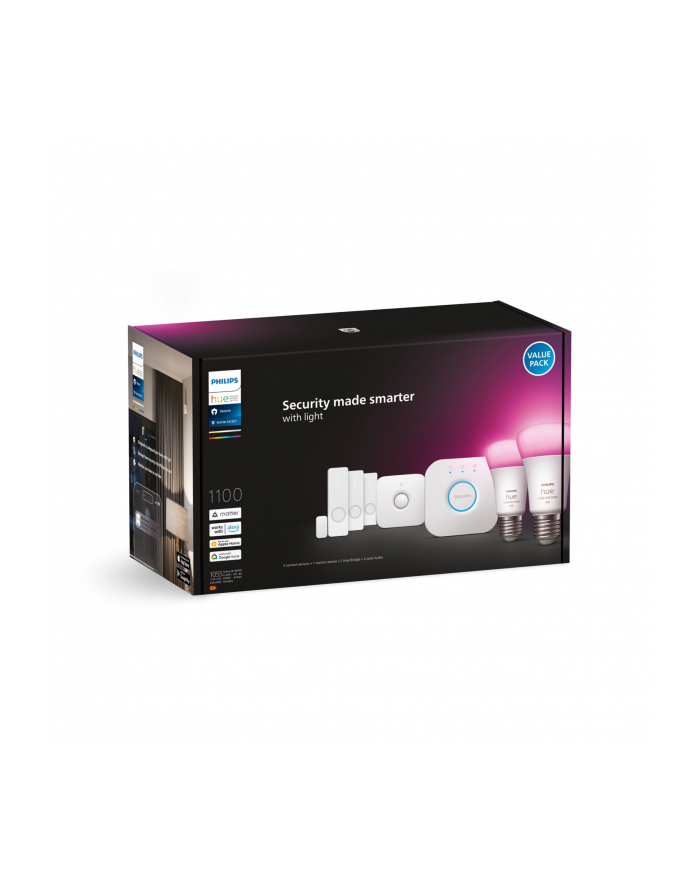 PHILIPS HUE Secure White and color ambiance Zestaw z czujnikiem E2 (929002468824) główny