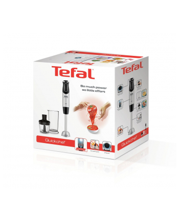 TEFAL | Quickchef 2 w 1 HB659838 | Blender | Blender ręczny | 1000 W | Liczba prędkości 20 | Tryb turbo | Rozdrabniacz | Stal nierdzewna