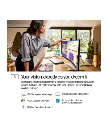 hp inc. HP 734pm 34inch WQHD 400nits HDMI DP Display ((wersja europejska))