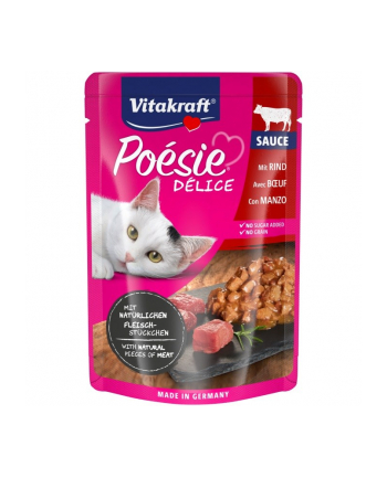 VITAKRAFT POESIE D-ELICE wołowina dla kota 85g