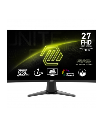 MSI MAG 27C6X 27inch VA FHD Curved 1500R 16:9 250Hz 250cd/m2 1ms 2xHDMI DP