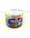 MAXELL DVD+R 4,7GB, 50 szt  w opakowaniu cake (szpindel) Prędkość zapisu 16X, 120 min  Płyty do nadruku atramentowego Przeznaczenie Multimedia - nr 5