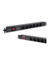 qoltec Listwa zasilająca PDU do RACK 19' | 1U | 16A | 6xFRENCH | 1.8m - nr 4