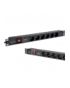 qoltec Listwa zasilająca PDU do RACK 19' | 1U | 16A | 6xSchuko | 1.8m - nr 4