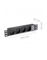 qoltec Listwa zasilająca PDU do RACK 10' | 1U | 16A | 4xFrench | 1.8m - nr 7