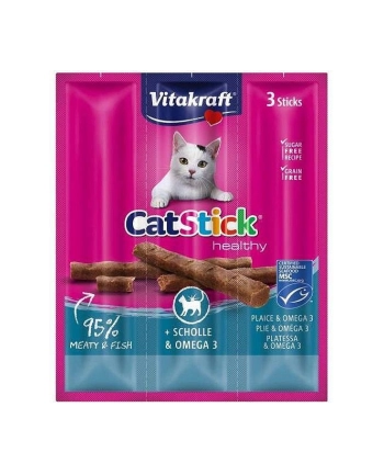 VITAKRAFT CAT STICK MINI flądra/omega3 dla kota 3szt