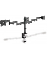 no name Stojak biurkowy potrójny (zacisk) 3xLCD max 27'';max 8kg uchylno-obczerwonyowy 360° (PIVOT) - nr 35
