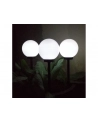 Solarna lampa wolnostojąca ogrodowa GreenBlue,  kula 15x15x48cm, bialy LED, GB121 - nr 12