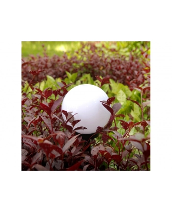 Solarna lampa wolnostojąca ogrodowa GreenBlue,  kula 15x15x48cm, bialy LED, GB121 nr 2