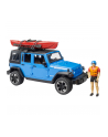 Jeep Wrangler Unlimited Rubicon z kajakiem i figurką kajakarza 02529 BRUD-ER - nr 2