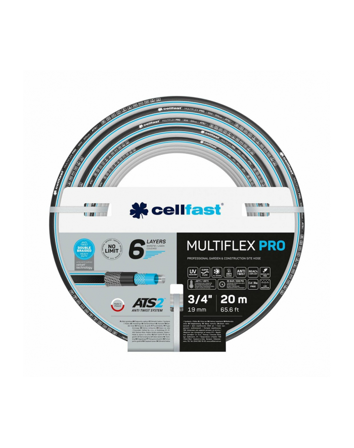 no name CELLFAST WĄŻ OGRODOWY MULTIFLEX PRO ATS2   1''; 30m główny