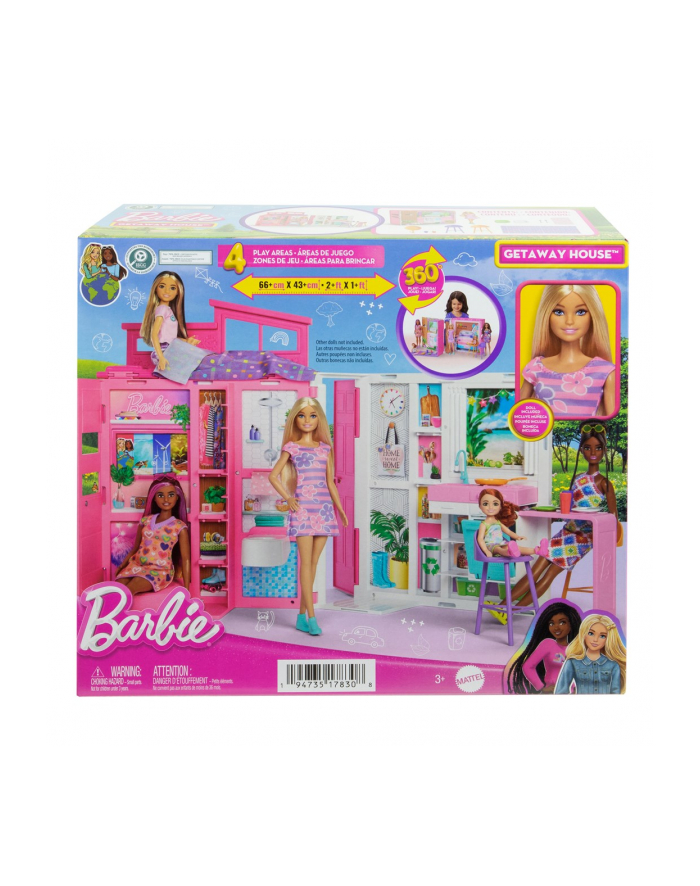 no name Barbie Przytulny domek + Lalka zestaw HRJ77 p2 MATTEL główny