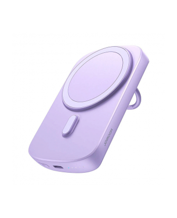 no name POWERBANK INDUKCYJNY Joyroom JR-W030 6000mAh 20W MagSafe Z RINGIEM I PODSTAWKĄ 1x USB-C FIOLETOWY