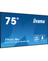 iiyama Monitor 75 cali LH7575UHS-B1AG, 24/7,IPS,ANDROID.11,4K,500cd/m2,WiFi,3xHDMI,DP,Daisy/Chain,2xUSB,2x10W,RJ45,iiSignage2,FailOver,SDM,4GB/32GB,metal,PIO - nr 51