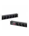 qoltec Listwa zasilająca PDU do RACK | 16A | 16xFRENCH | Pionowa | 1.8m - nr 3