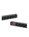 qoltec Listwa zasilająca PDU do RACK | 16A | 16xSCHUKO | Pionowa | 1.8m - nr 3