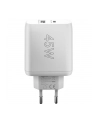 ŁADOWARKA USB-A USB-C 100-240V AC/5-20V DC 1.5-3A 45W BIAŁA 65412 GOOBAY - nr 9