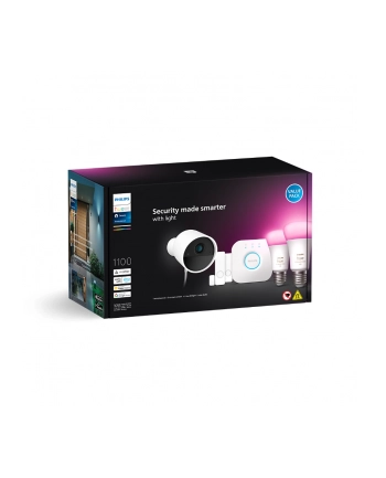 PHILIPS HUE Secure Zestaw startowy kamera, czujniki kontaktu, żarówki E27 (929003562707) nr 2