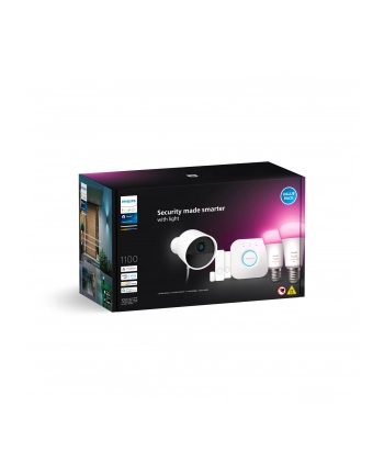PHILIPS HUE Secure Zestaw startowy kamera, czujniki kontaktu, żarówki E27 (929003562707) nr 1