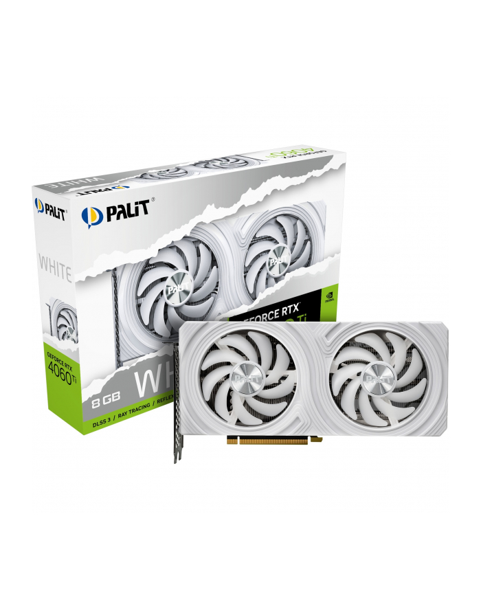 palit Karta graficzna GeForce RTX 4060 Ti 8GB GDDR6 128bit 3DP biała główny