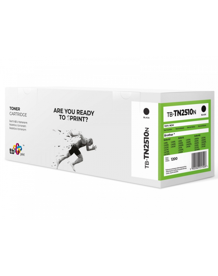 tb print Toner do Bczerwonyher TN2510 TB-TN2510N BK 100% nowy główny