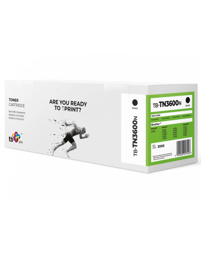 tb print Toner do Bczerwonyher TN3600 TB-TN3600N BK 100% nowy główny