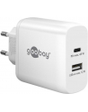 ŁADOWARKA USB-A USB-C 100-240V AC/5-20V DC 1.5-3A 45W BIAŁA 65412 GOOBAY - nr 10