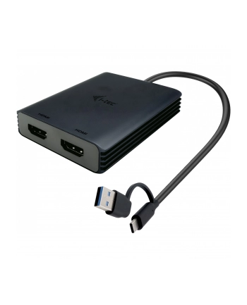 i-tec Adapter USB-A/USB-C Dual 4K/60 Hz HDMI Video