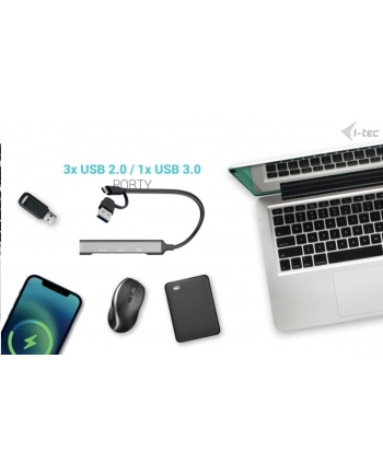 i-tec Hub USB-C/USB-A Metal 1x USB 3.0 + 3x USB 2.0 nr 2
