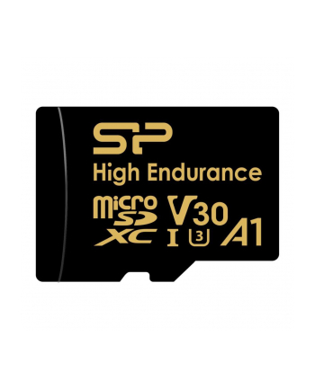 Karta pamięci Silicon Power microSDXC High Endurance Golden Series 64GB V30 UHS-1 U3 A1 4K UHD + adapter