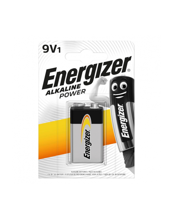  Bateria alkaliczna Energizer Alkaline Power 6LR61 9V (R9*) - 1 sztuka (blister) główny