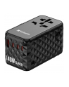 Adapter podróżny Verbatim UTA-10 GaN III globalny-globalny USB-A 3xUSB-C PD QC 4+ - nr 23