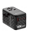 Adapter podróżny Verbatim UTA-10 GaN III globalny-globalny USB-A 3xUSB-C PD QC 4+ - nr 30