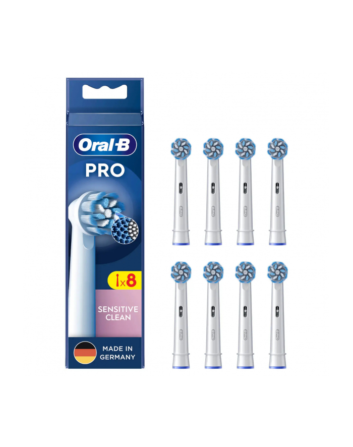 Braun Oral-B Pro Sensitive Clean brush heads pack of 8 (Kolor: BIAŁY) główny