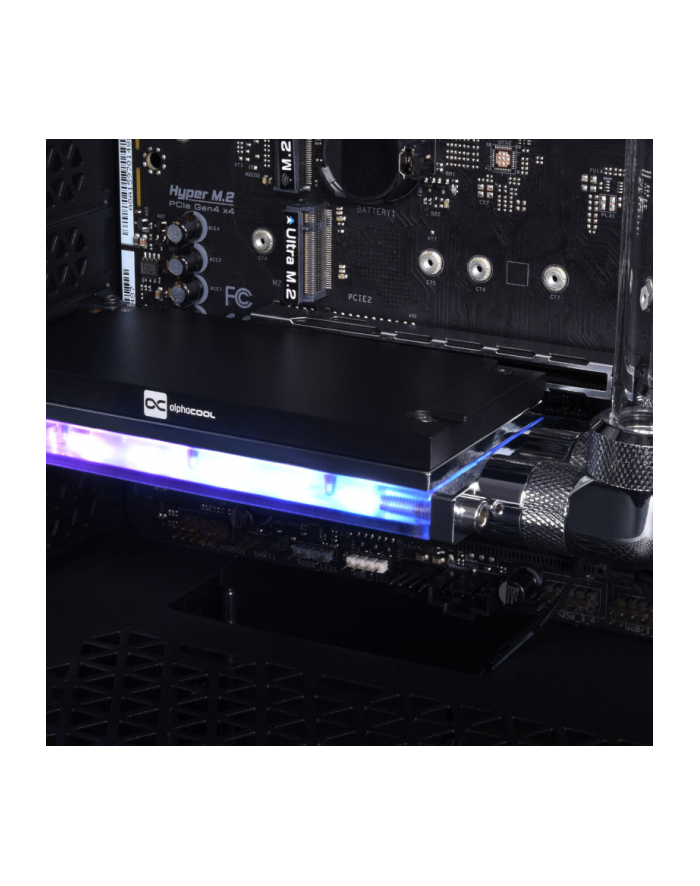Alphacool Core M.2 NVMe PCIe 4.0 liquid cooler, water cooling (Kolor: CZARNY) główny