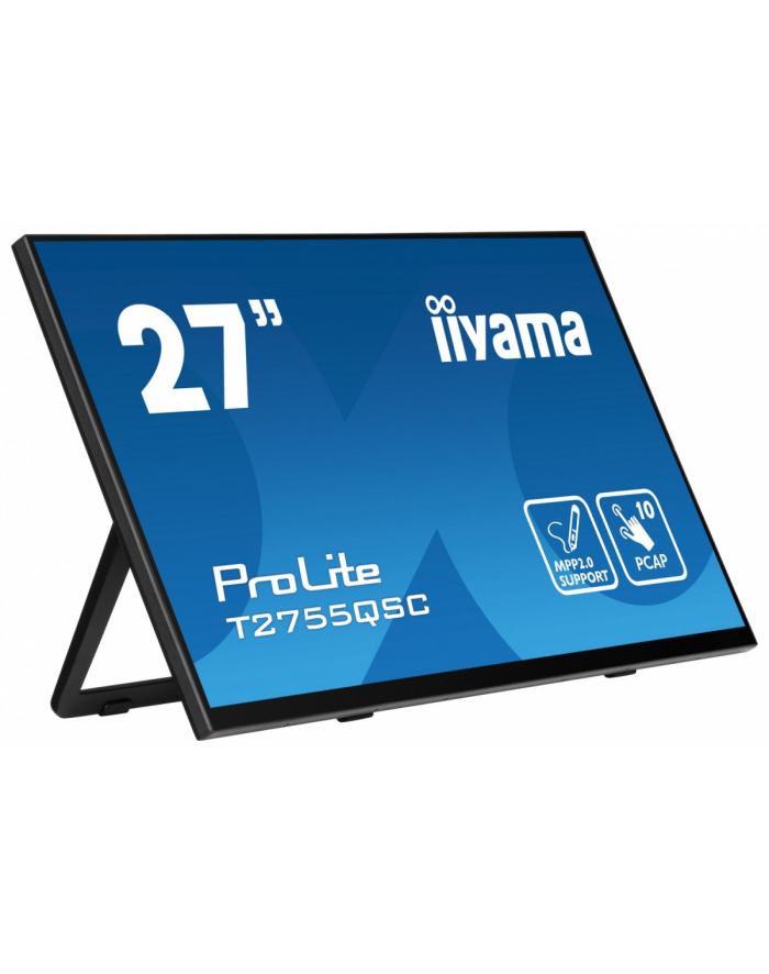 iiyama Monitor 27 cali T2755QSC-B1 Dotyk, USB, HDMI, IPS, QHD główny