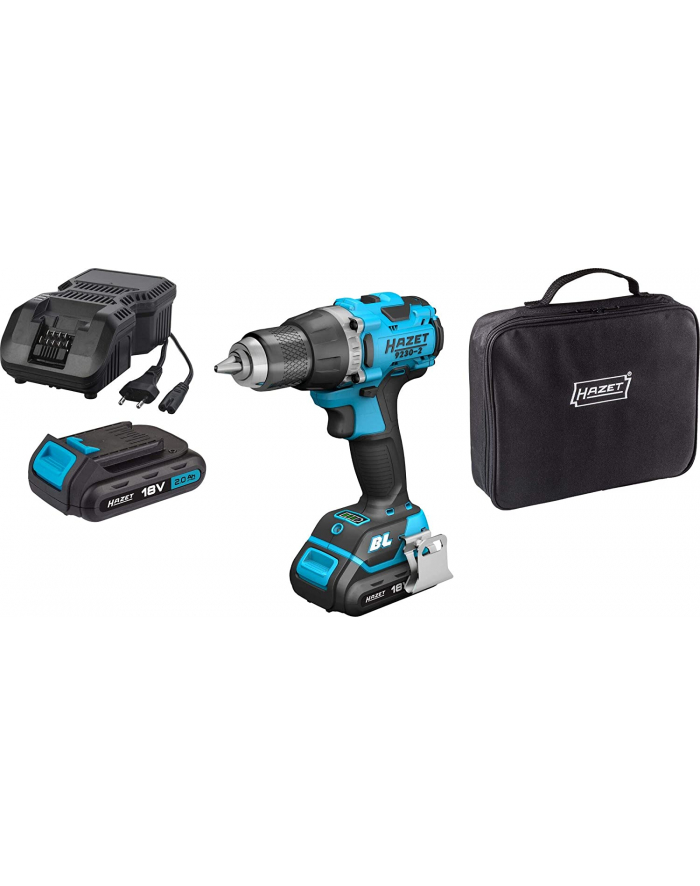 Hazet cordless drill set 9230-2, 18 volts, drill driver główny