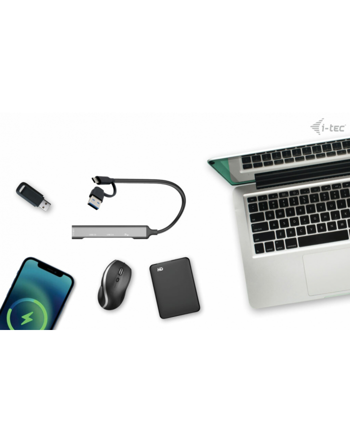 i-tec Hub USB-C/USB-A Metal 1x USB 3.0 + 3x USB 2.0 główny