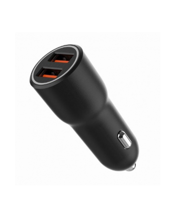 GEMBIRD Szybka ładowarka samochodowa 2x USB QC3.0 36W czarna