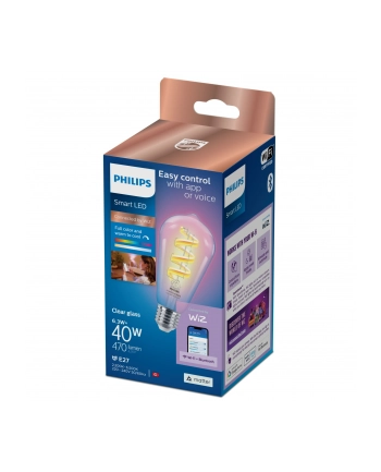 Philips Smart LED Filament Żarówka kolorowe światło 6,3W (40W) 470lm (929003267321) nr 2