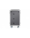 DIGITUS Charging trolley 15.6inch USB-C 30 charge bases PDU fan 1260 x 824 x 650mm - nr 10